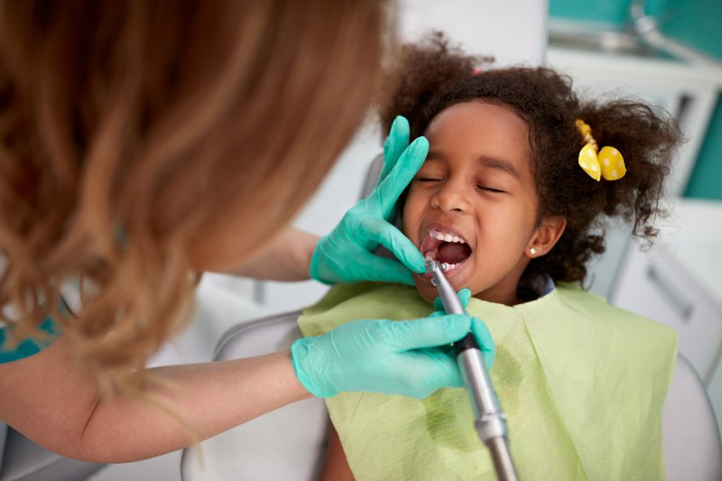 Hygienist treats sedated child